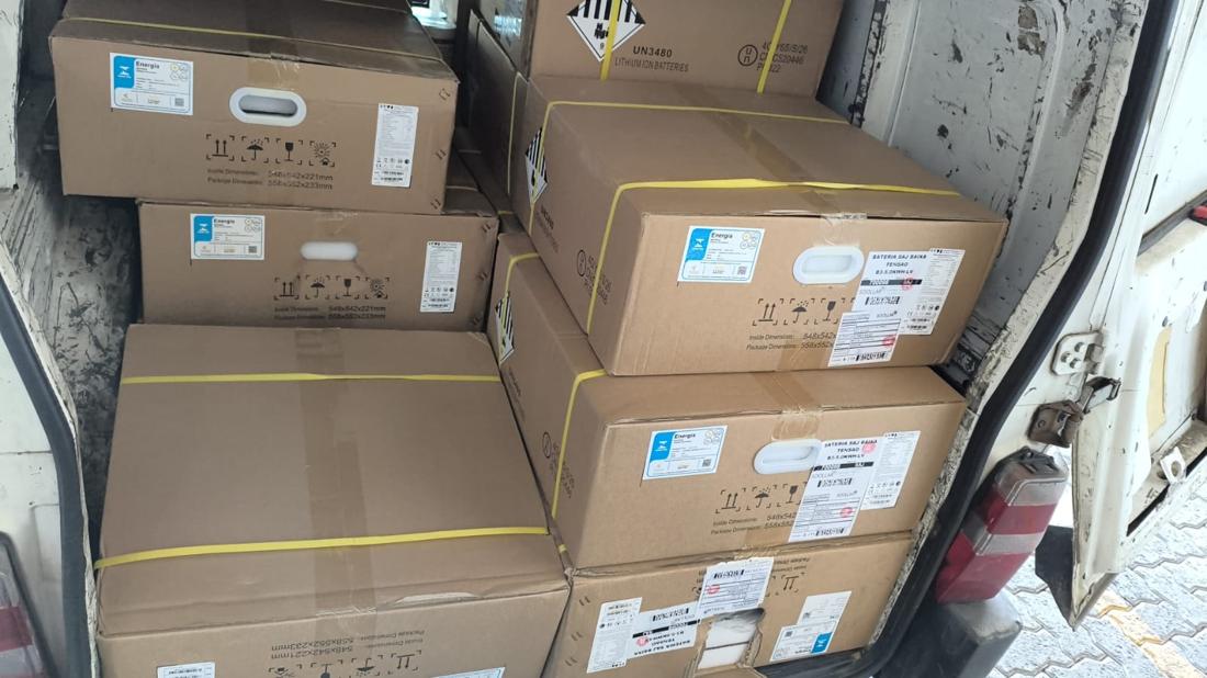 Baterias prontas para entrega